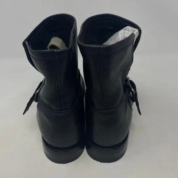 Frye Veronica Leather Booties Black Leather Moto Boot 8.5 - Picture 5 of 8